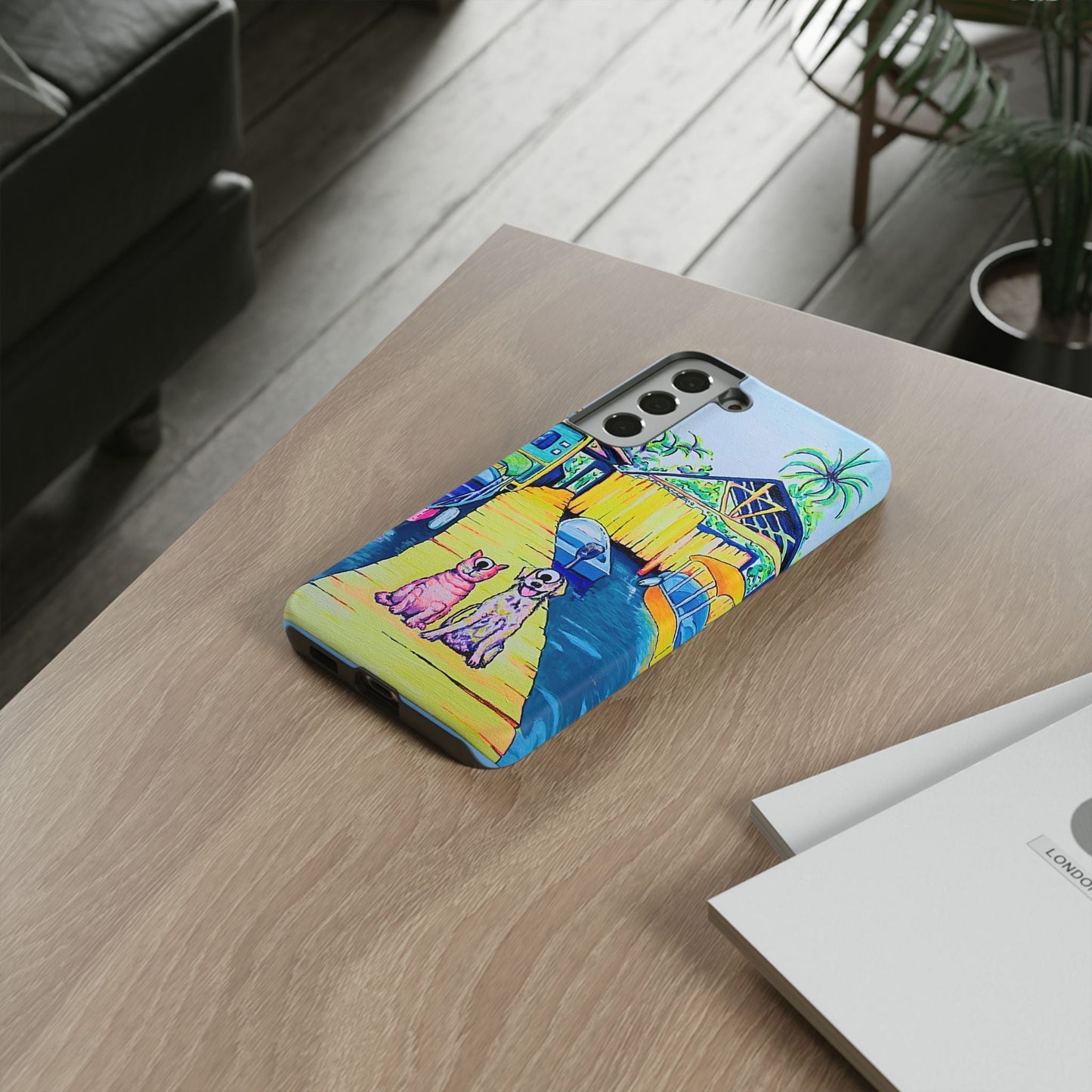 Cyclops Cat and Dog in Bocas Tough Phone Case
