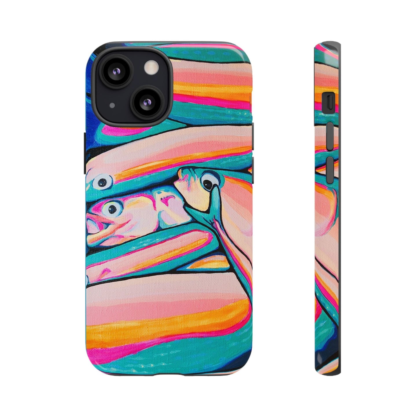 Neon Fish Tough Phone Case