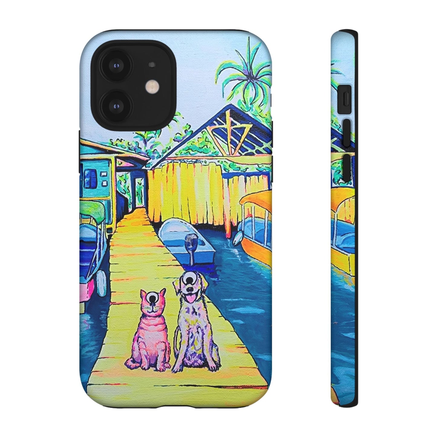 Cyclops Cat and Dog in Bocas Tough Phone Case