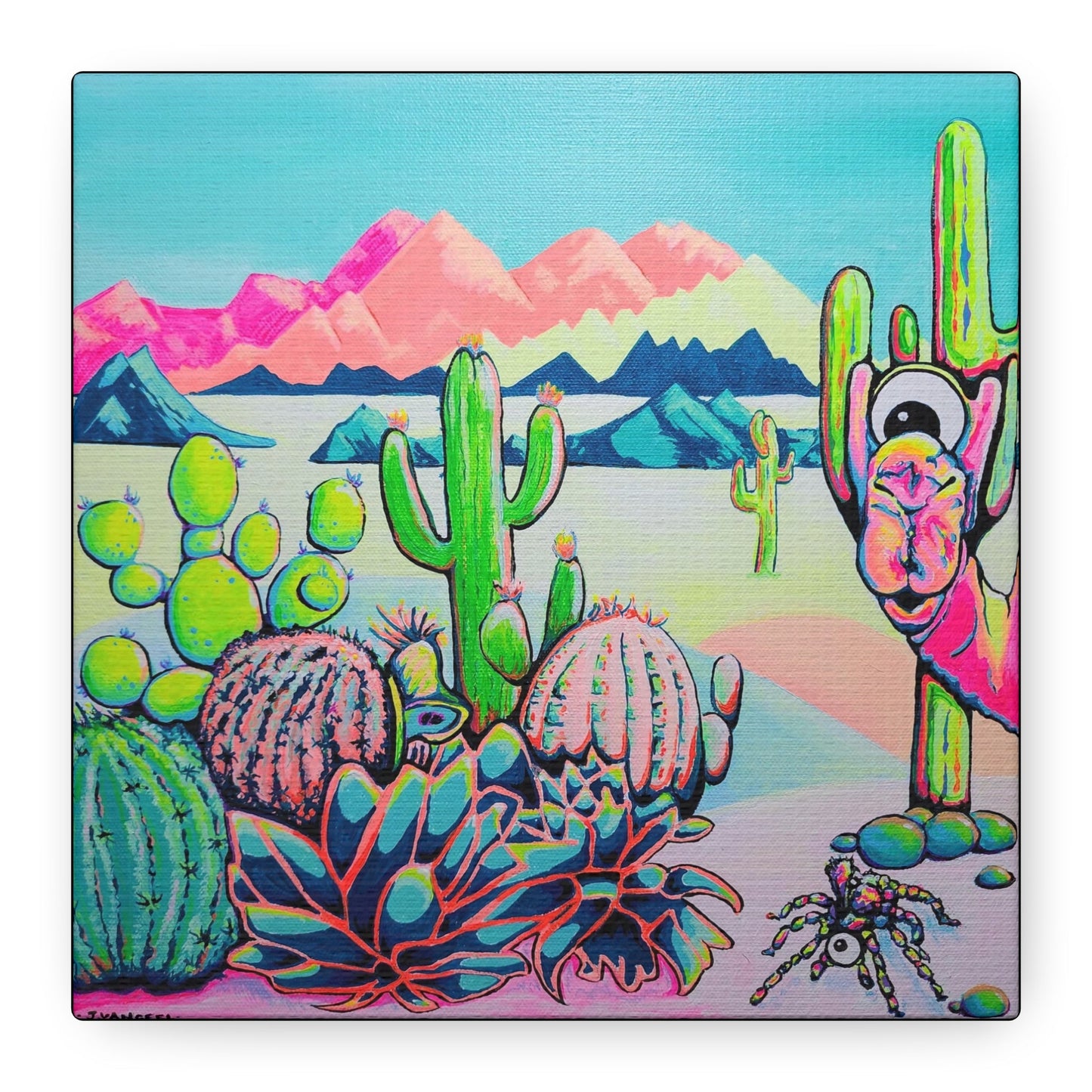 Cyclops Camel Canvas Print, Original Artist Design, Home Decor, Wall Art