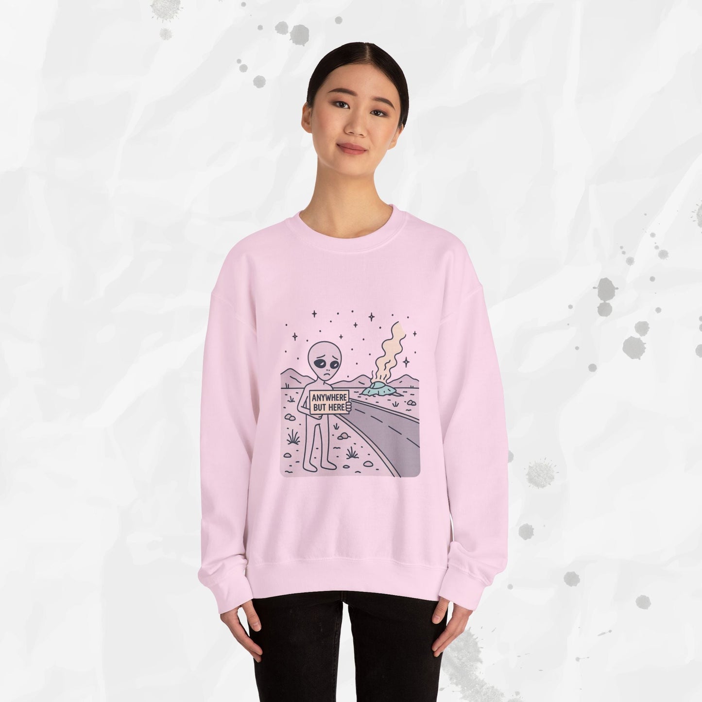 Anywhere But Here - Crewneck Sweatshirt