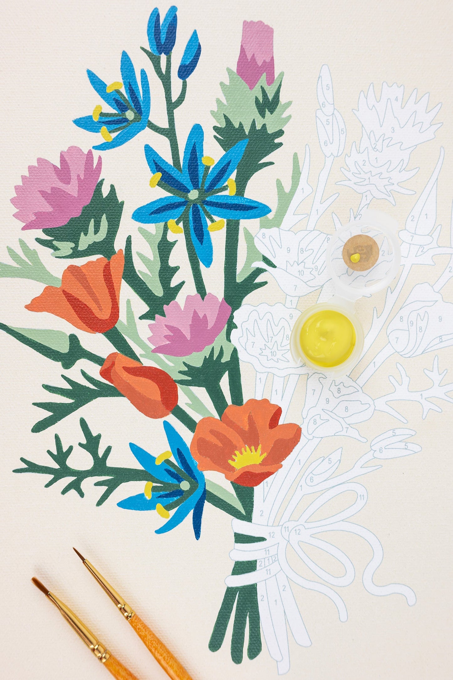 California Wildflowers | 8x10 paint-by-number kit