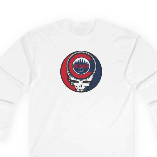 Chicago Cubs Original Stealie Long Sleeve T-Shirt