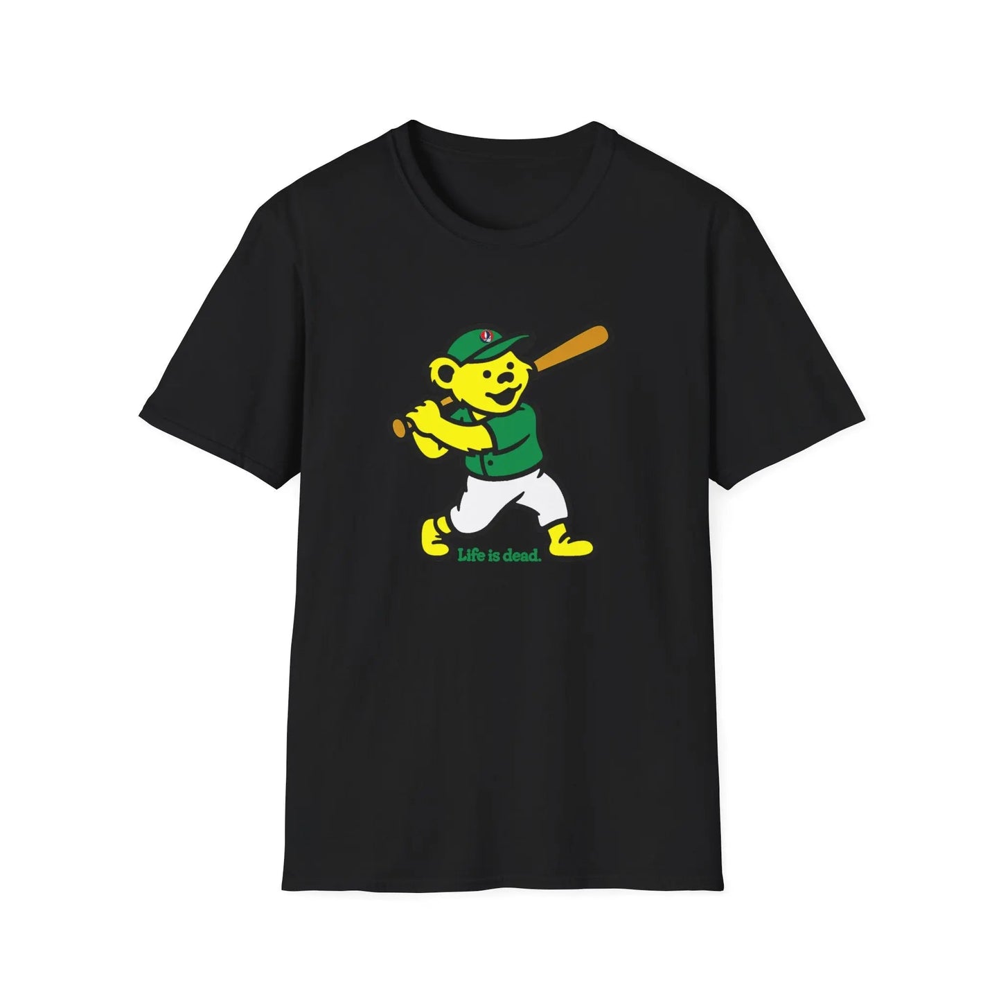 Baseball Edition Dancing Bear - Life is dead.® Grateful Dead T-Shirt