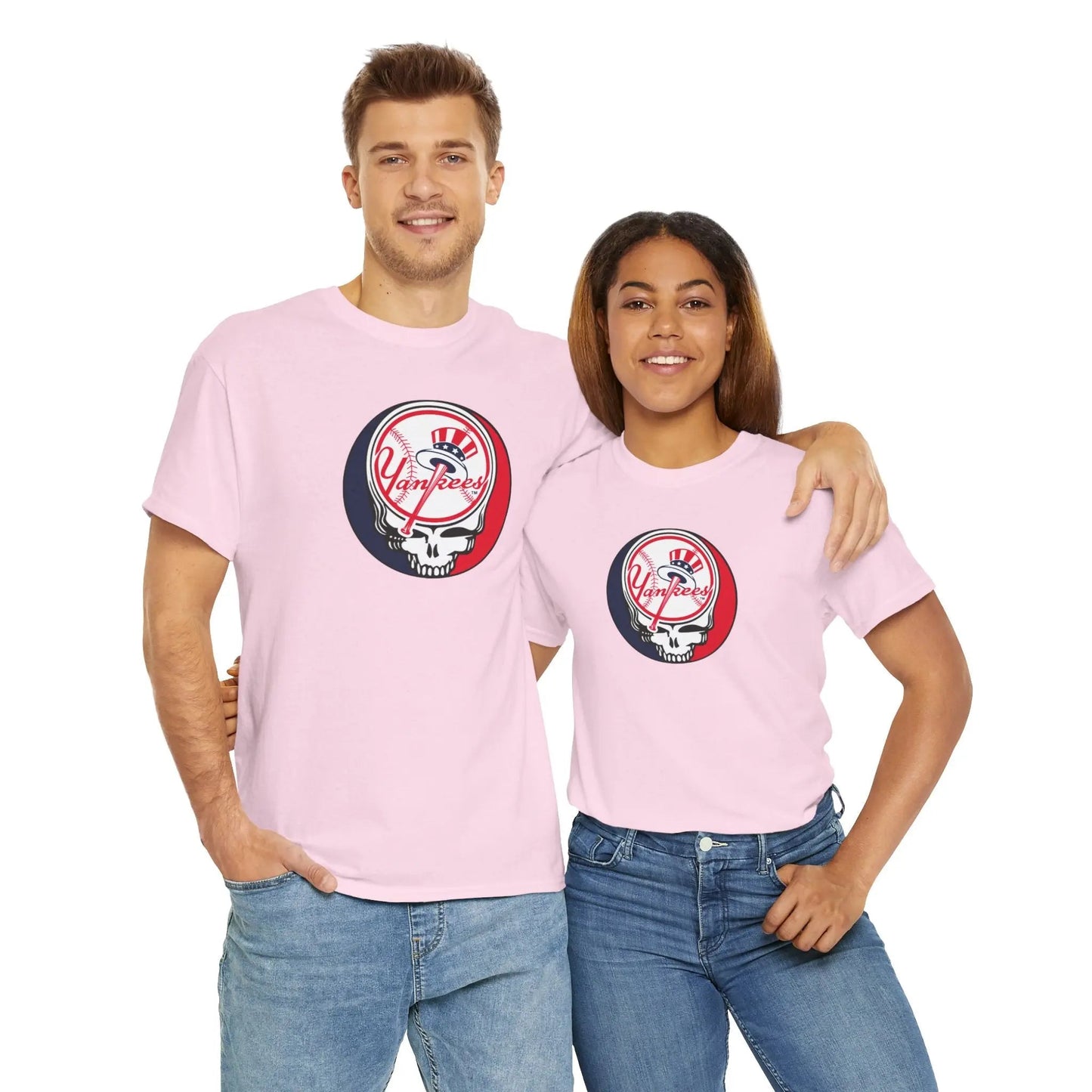 New York Yankees Logo Stealie Grateful Dead T-Shirt