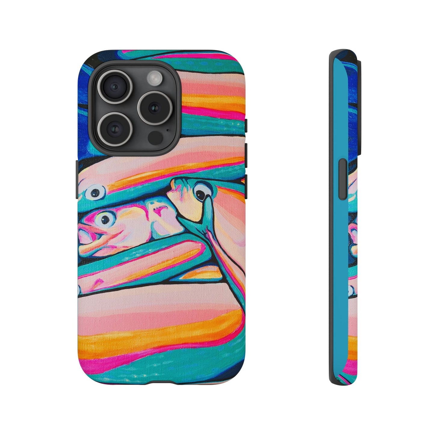 Neon Fish Tough Phone Case