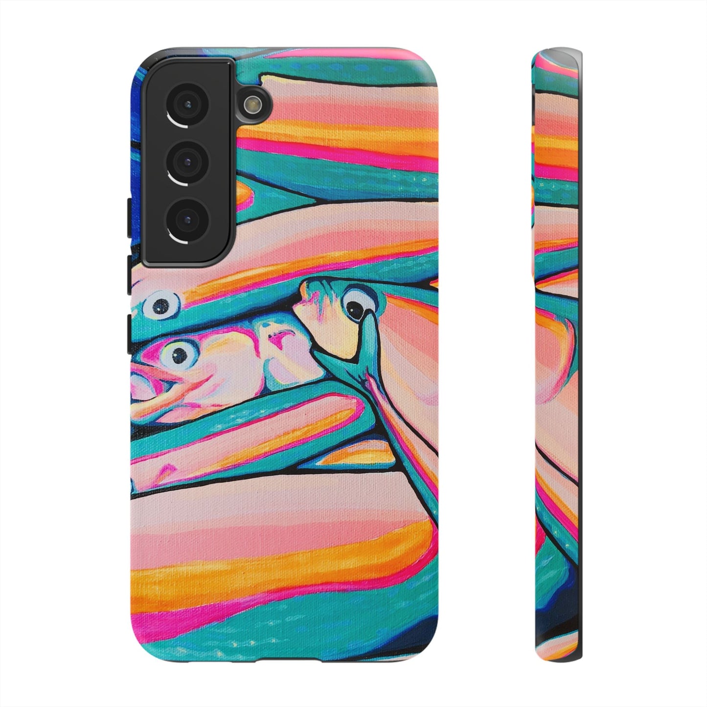 Neon Fish Tough Phone Case