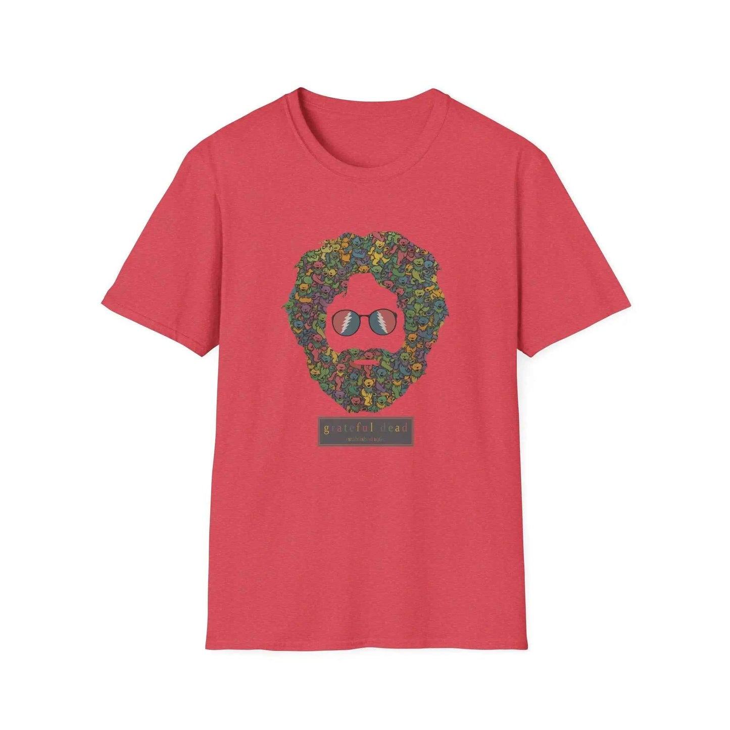 Jerry Garcia Dancing Bears Face - Vineyard Collection Grateful Dead T-Shirt