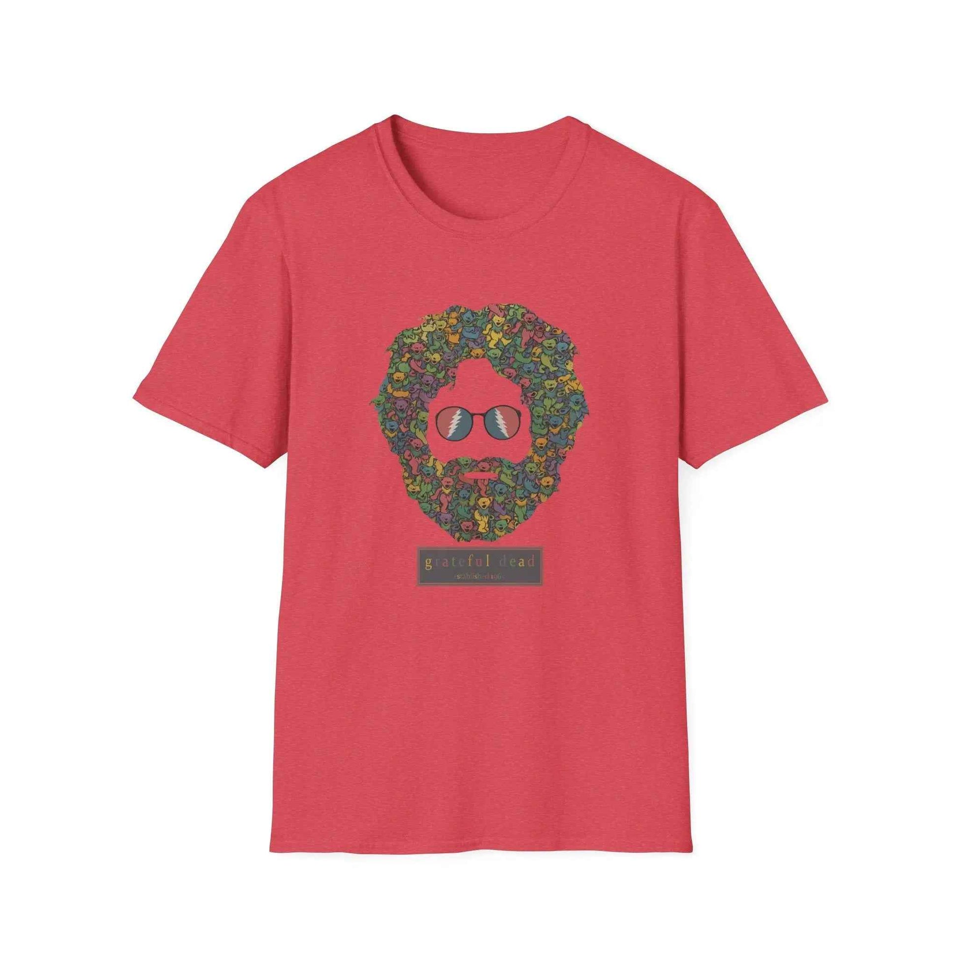 Jerry Garcia Dancing Bears Face - Vineyard Collection Grateful Dead T-Shirt