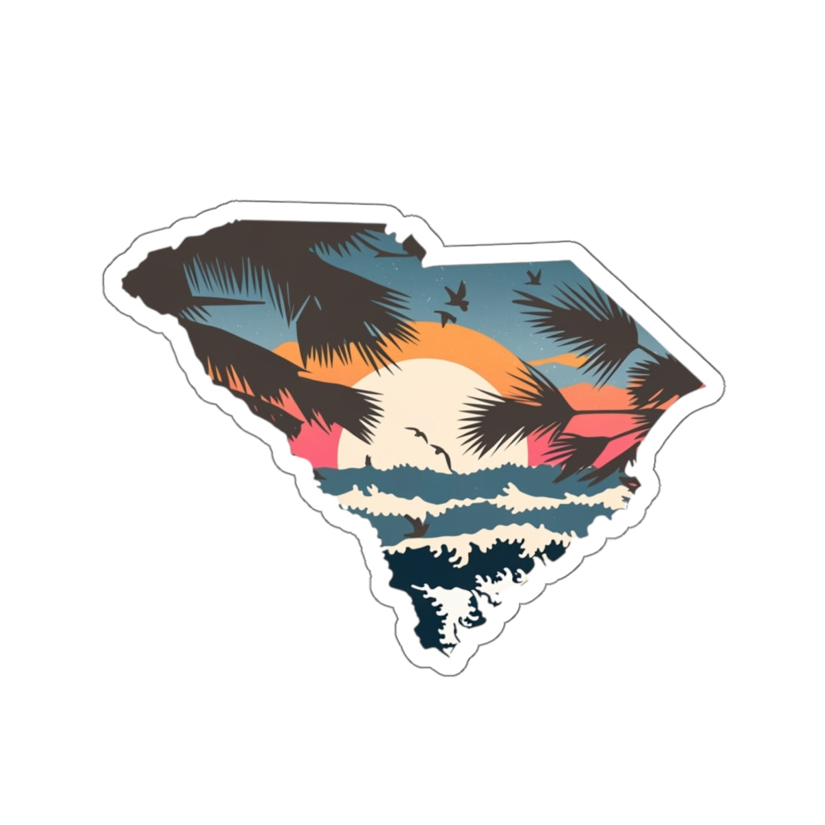 Palmetto Coast Die-Cut Sticker