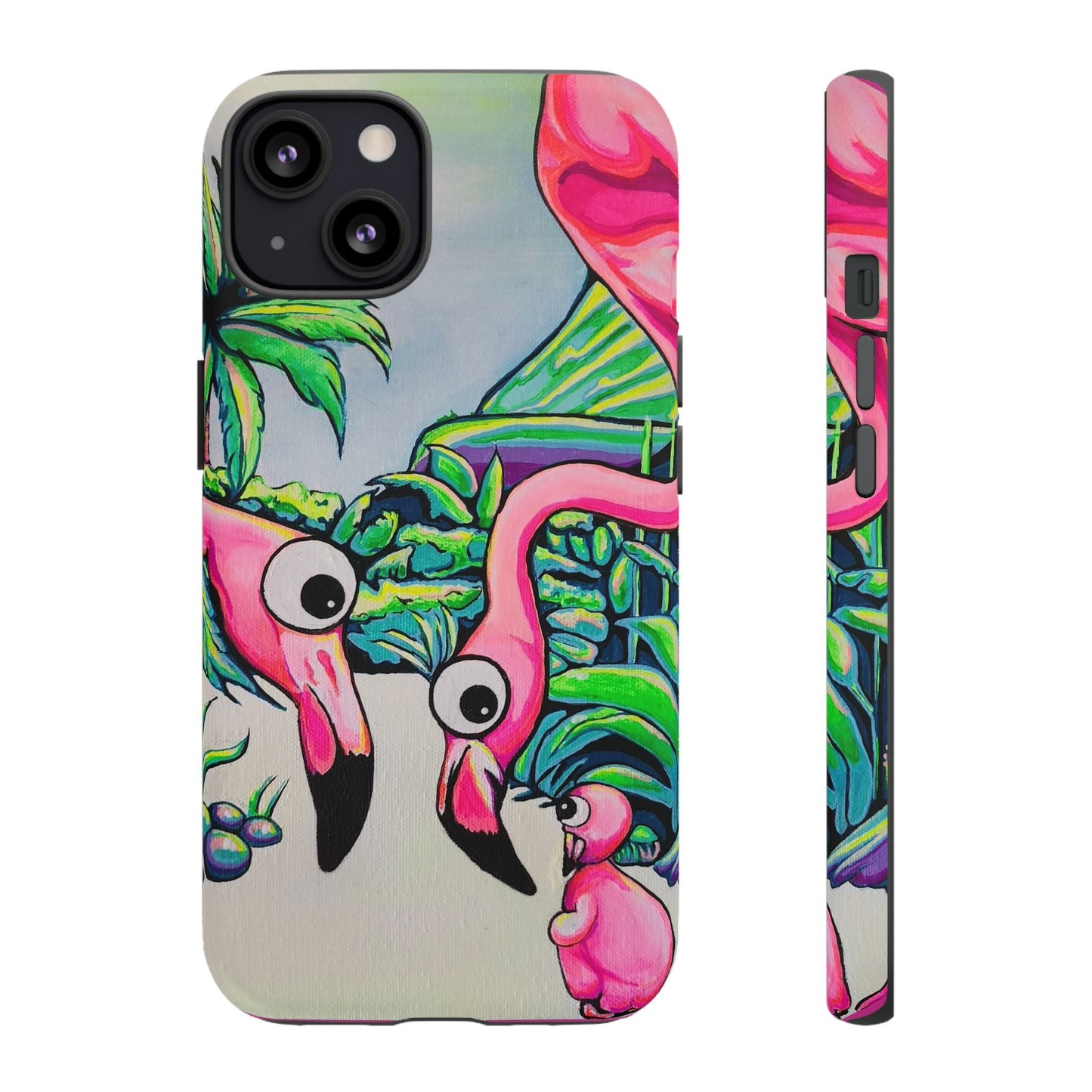 Cyclops Flamingo Family Tough Phone Case