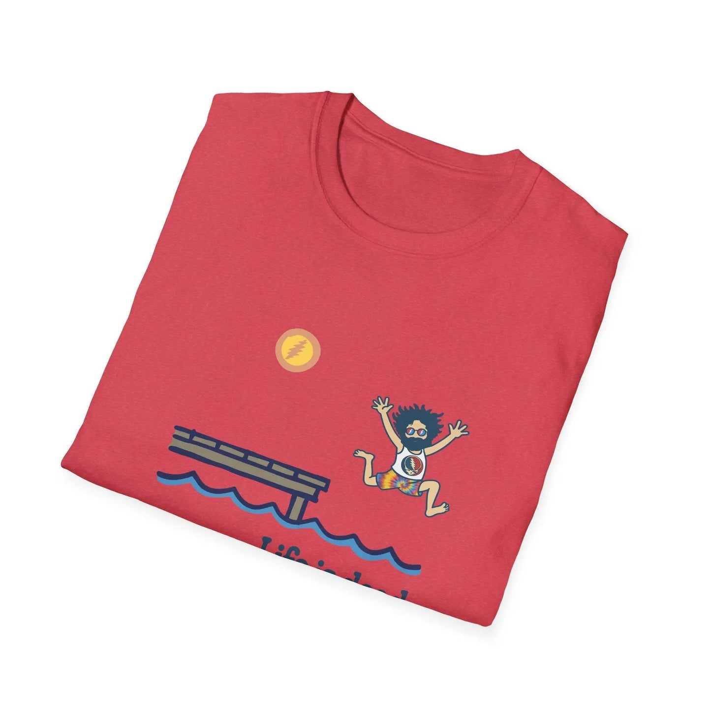 Life is dead.® Jerry's Playin' At the Lake Grateful Dead T-Shirt