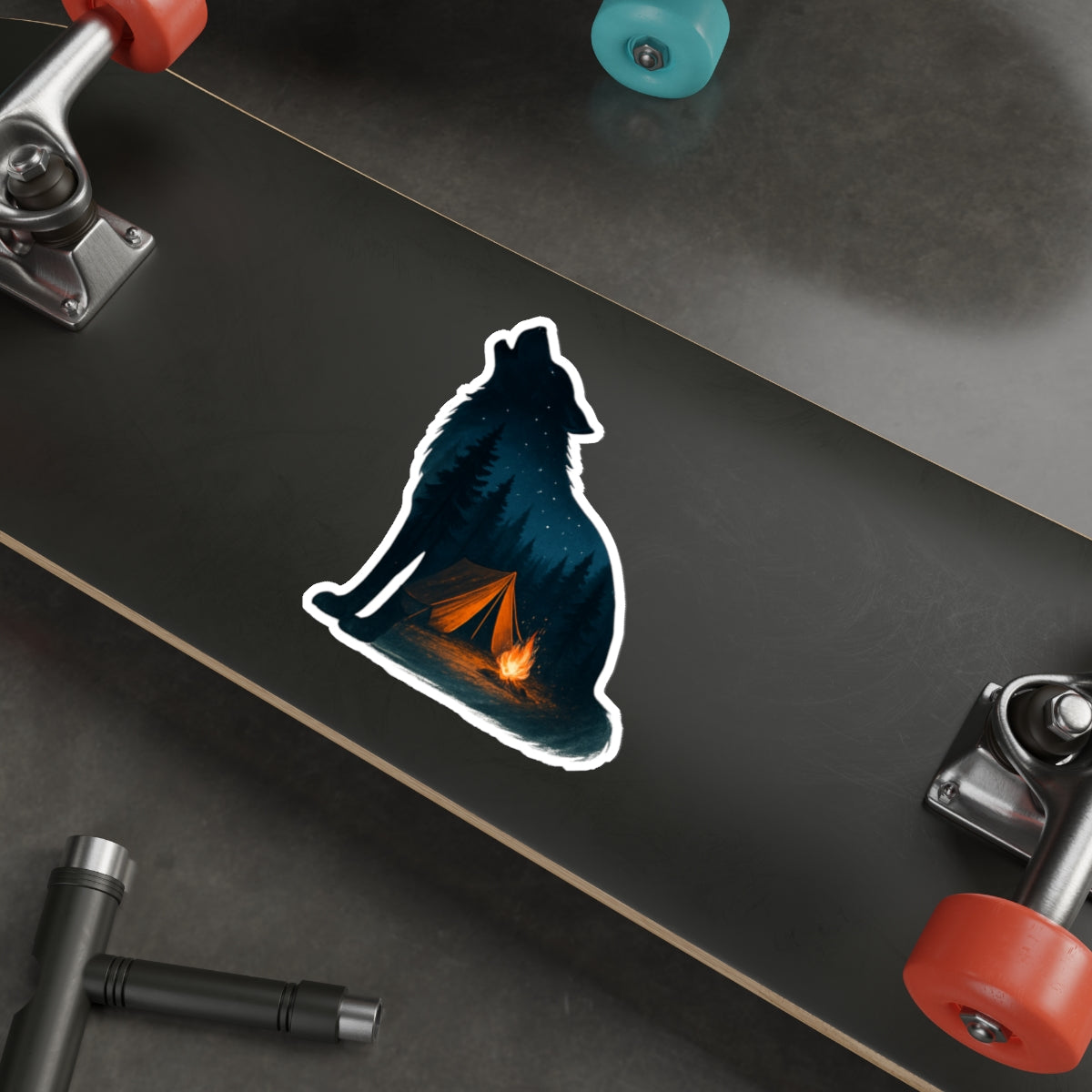 Moonlit Howl Die-Cut Sticker