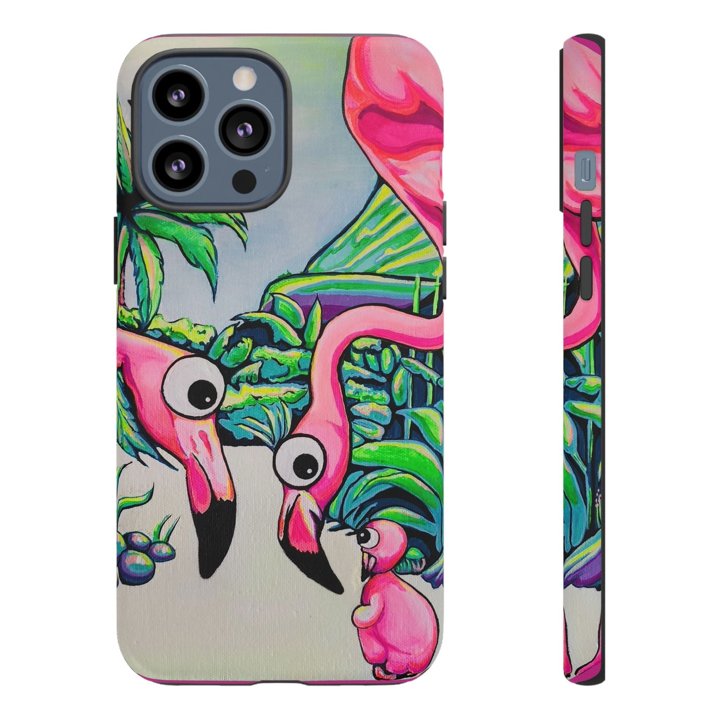 Cyclops Flamingo Family Tough Phone Case