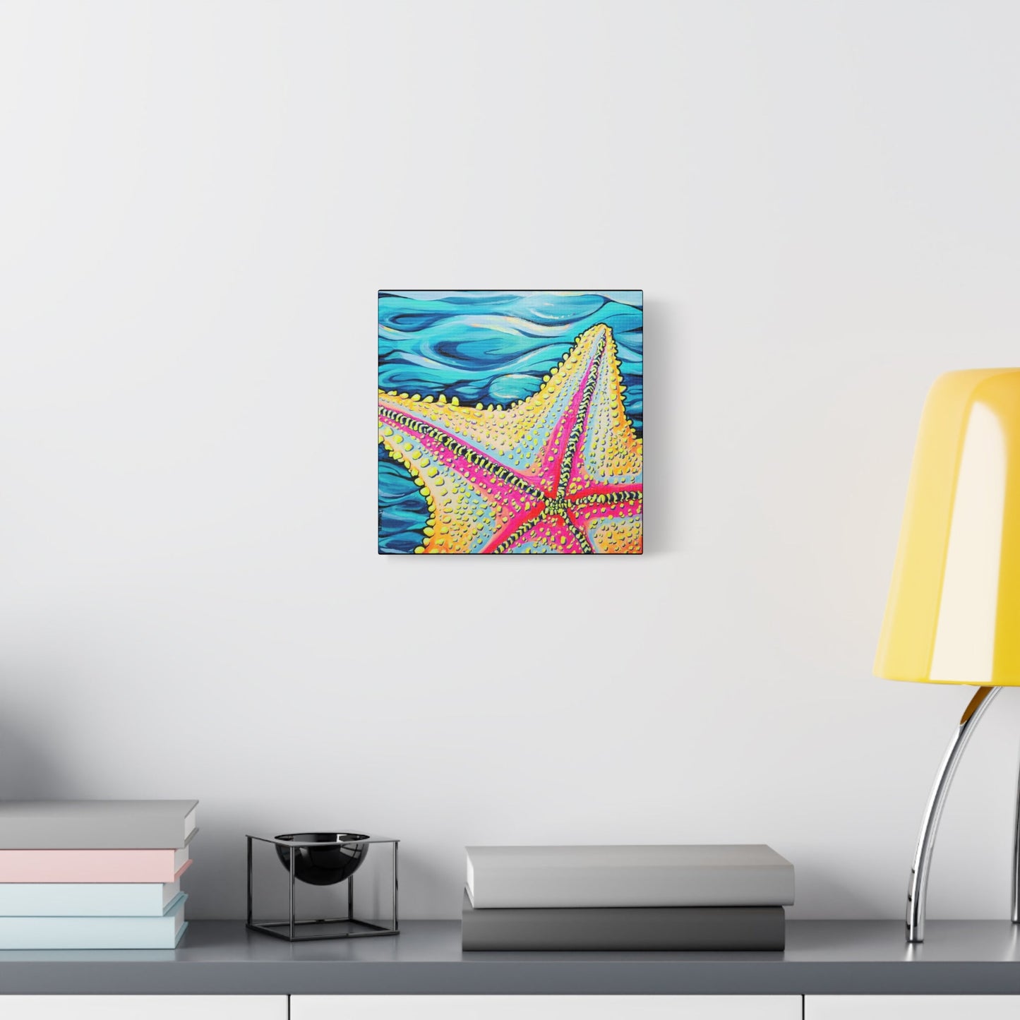 Starfish Beach Bocas Original Canvas Art Print, Gift, Unique Wall Decor