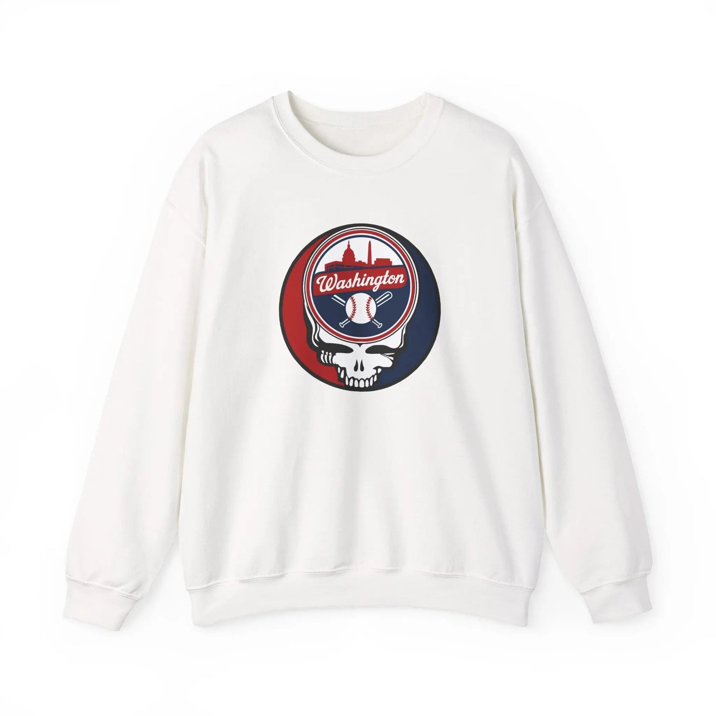 Washington Nationals Original Stealie Grateful Dead Crewneck Grateful Dead Sweatshirt