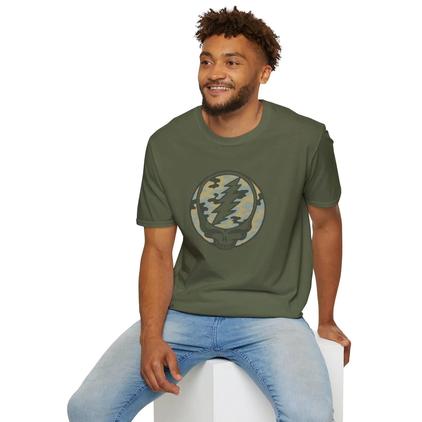 Camo Stealie Color Match Vineyard Collection Grateful Dead T-Shirt