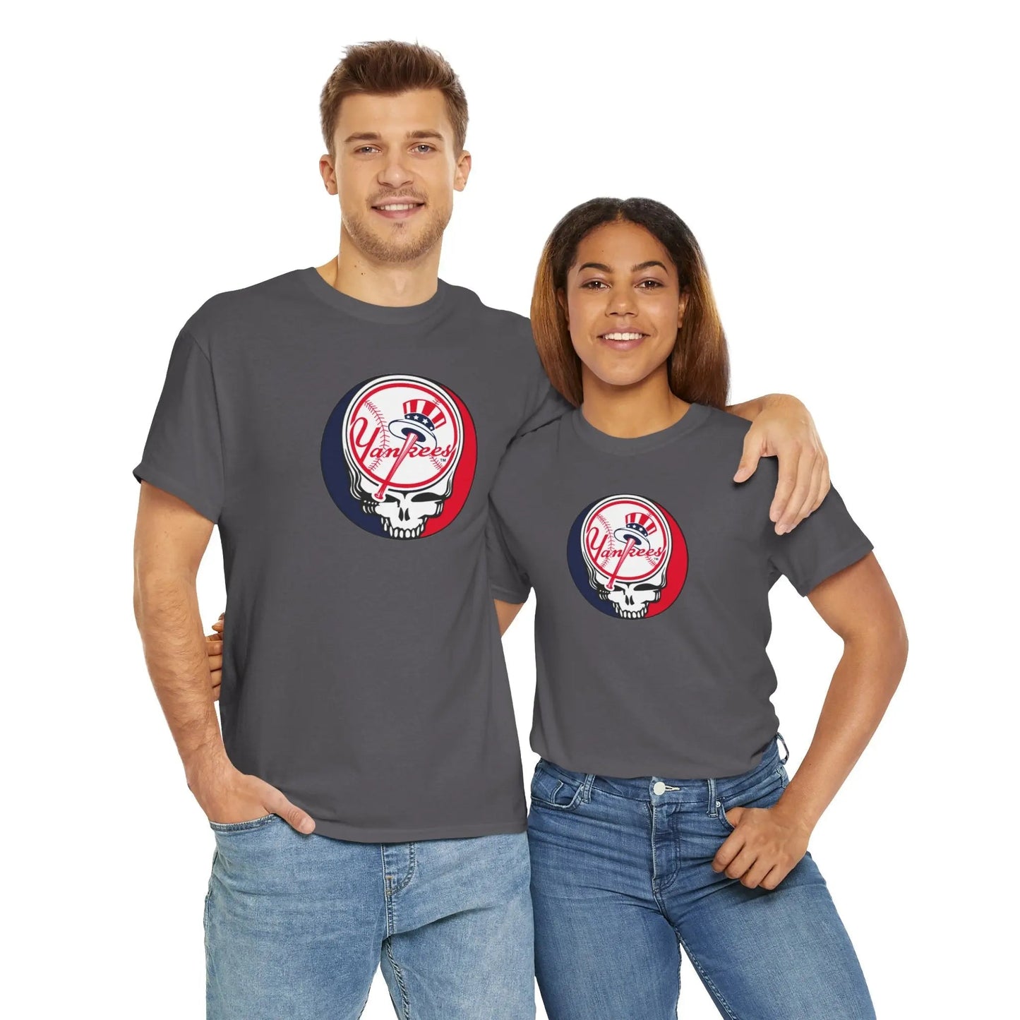 New York Yankees Logo Stealie Grateful Dead T-Shirt