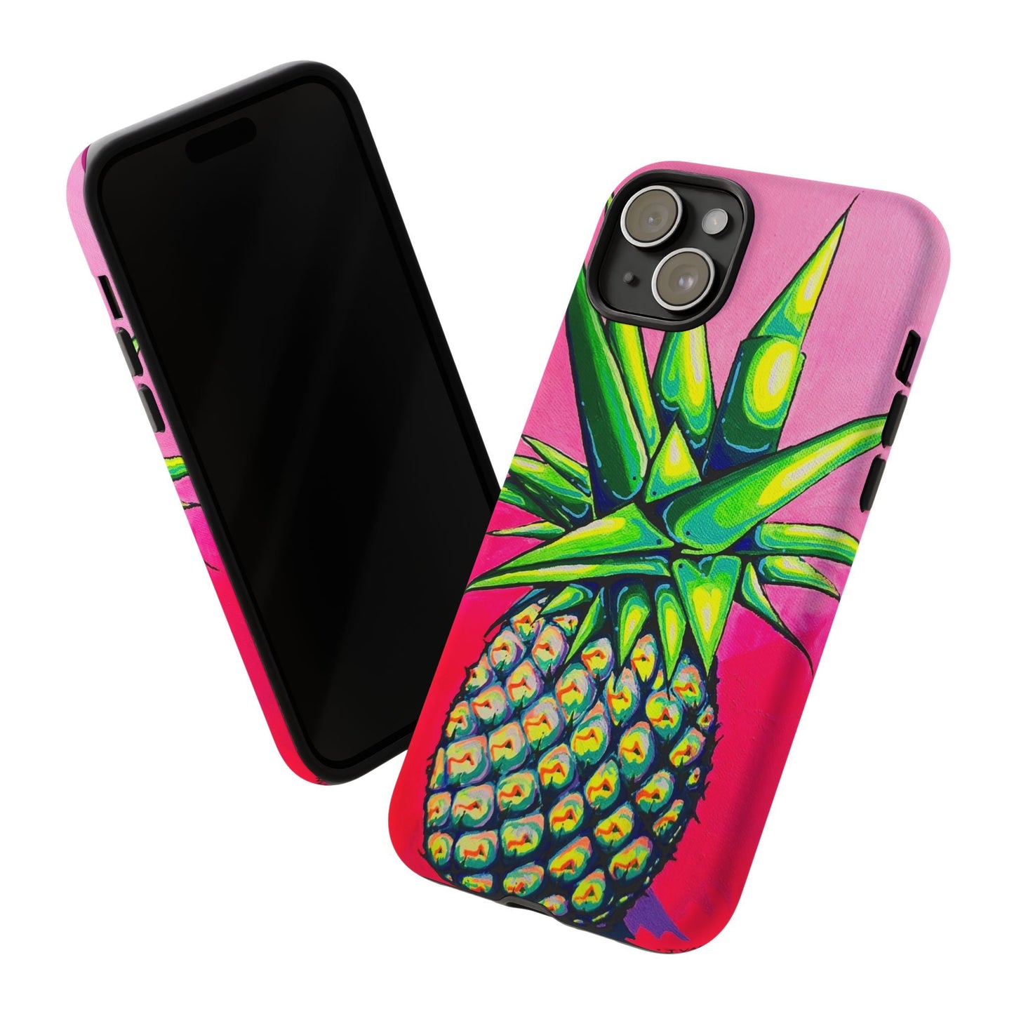 Neon Pineapple Tough Phone Case