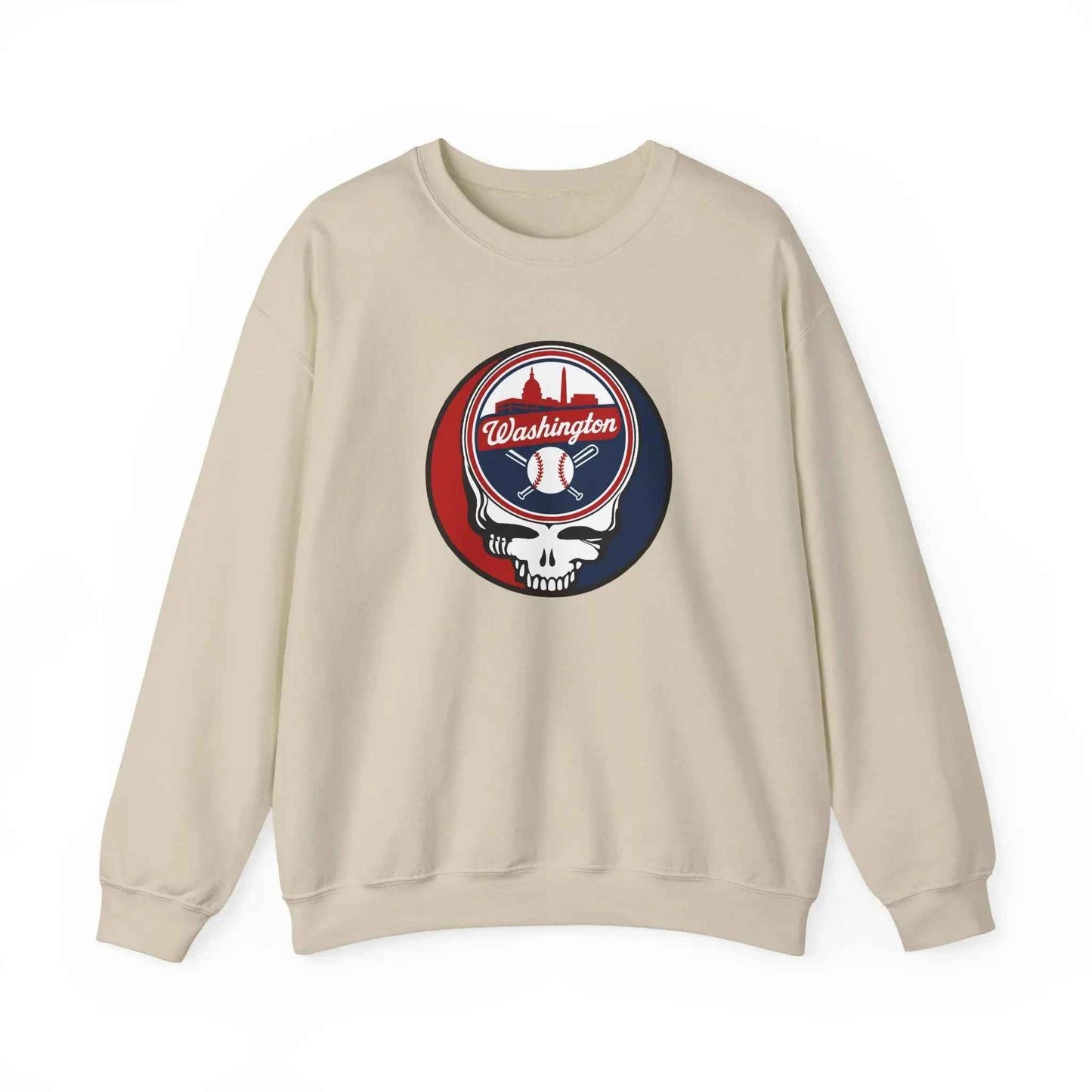 Washington Nationals Original Stealie Grateful Dead Crewneck Grateful Dead Sweatshirt