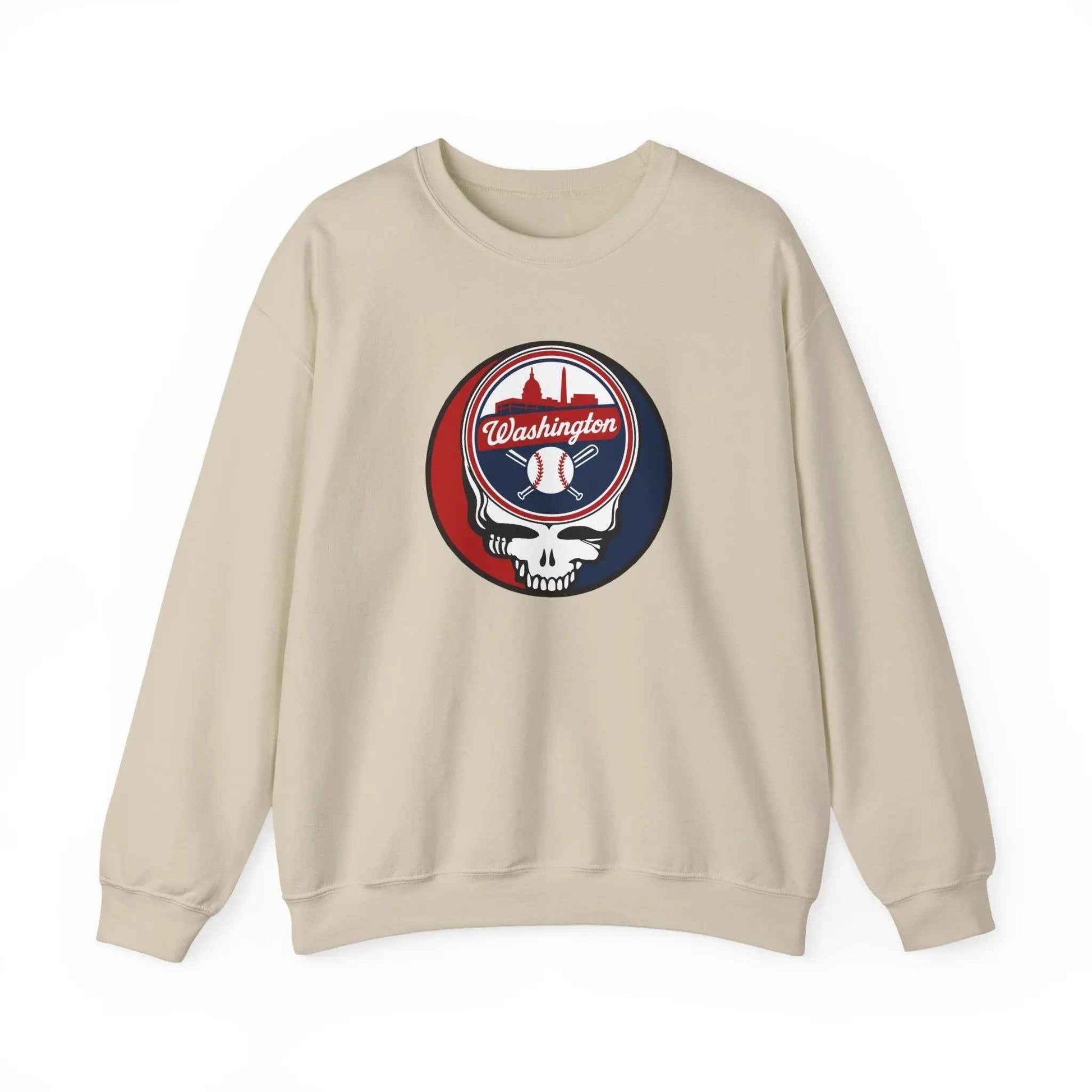 Washington Nationals Original Stealie Grateful Dead Crewneck Grateful Dead Sweatshirt