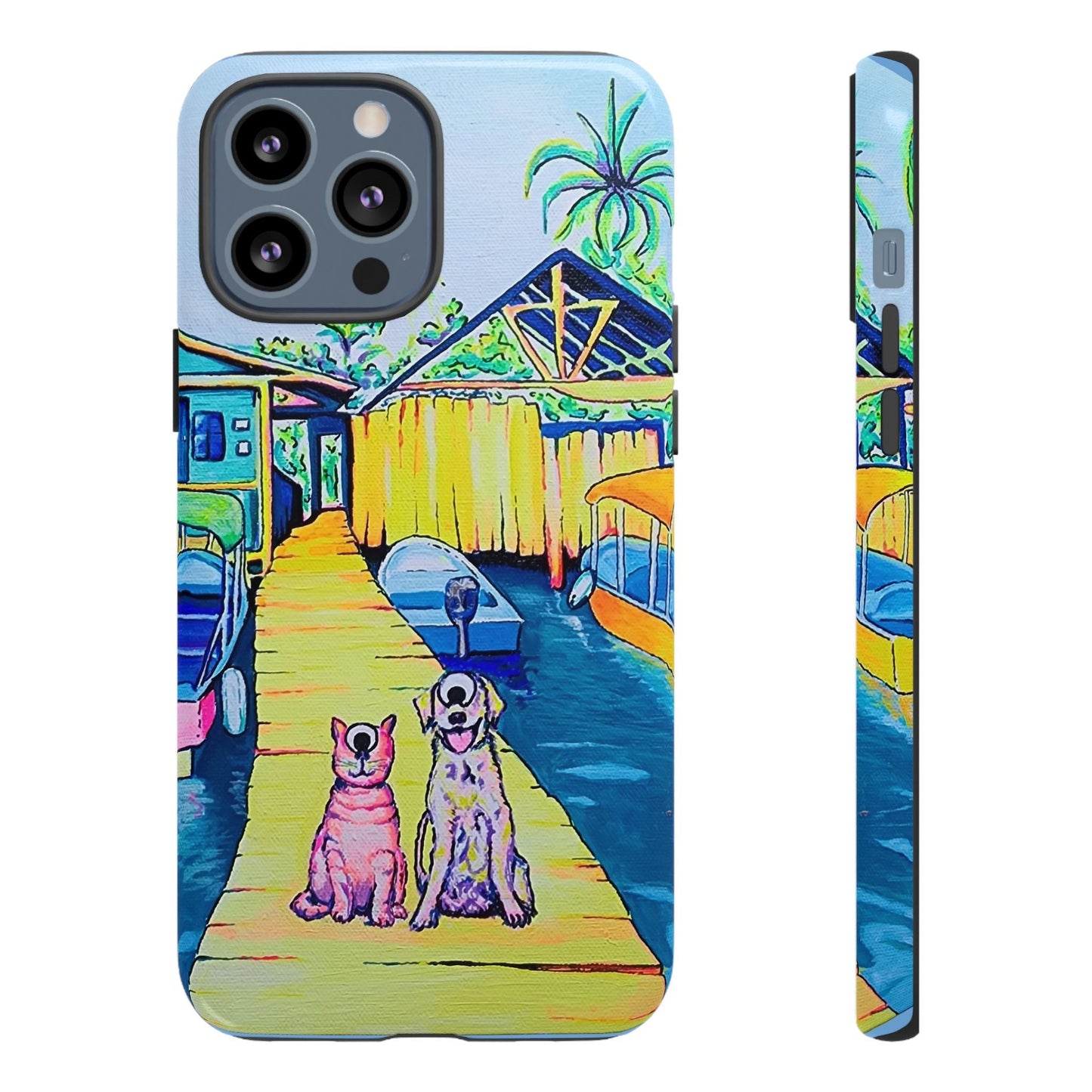 Cyclops Cat and Dog in Bocas Tough Phone Case