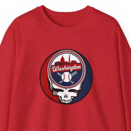 Washington Nationals Original Stealie Grateful Dead Crewneck Grateful Dead Sweatshirt