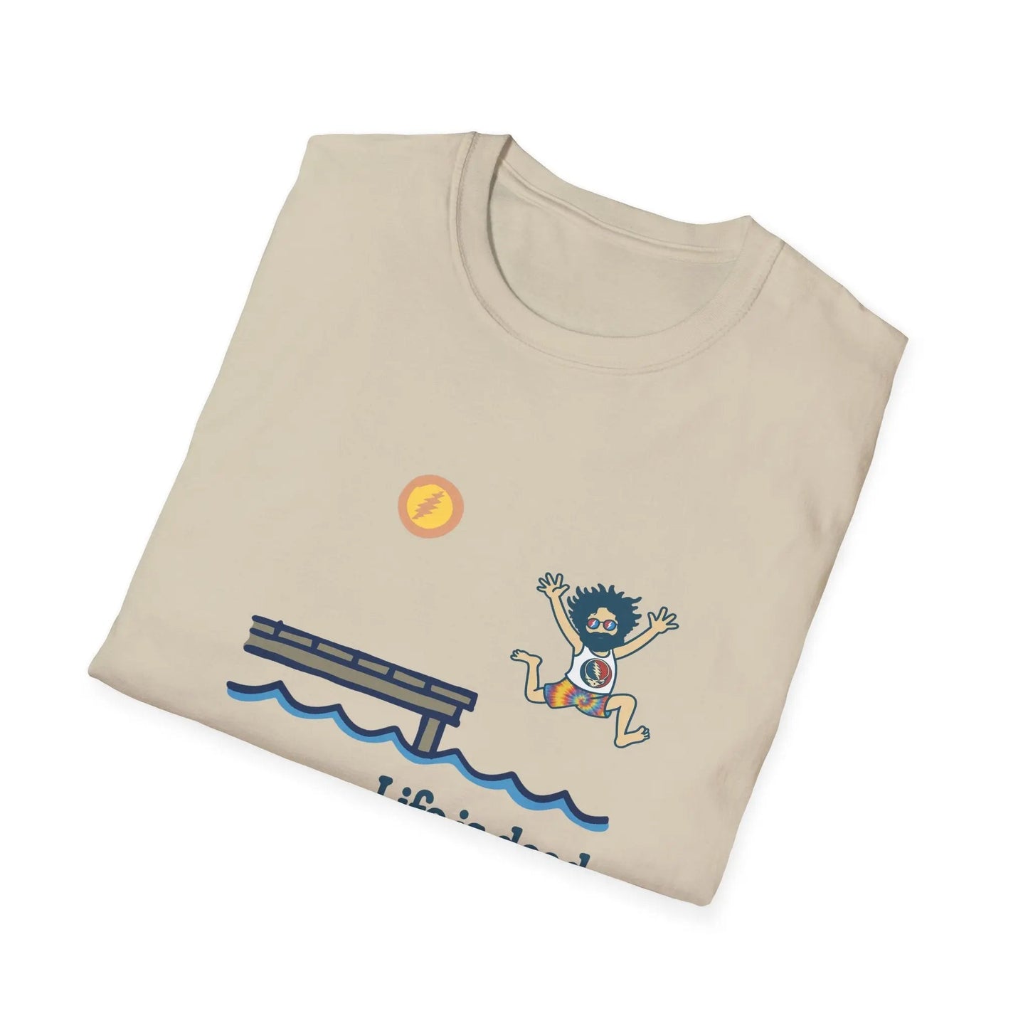 Life is dead.® Jerry's Playin' At the Lake Grateful Dead T-Shirt