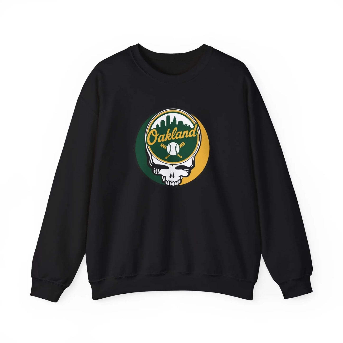 Oakland A's Original Stealie Grateful Dead Crewneck Grateful Dead Sweatshirt