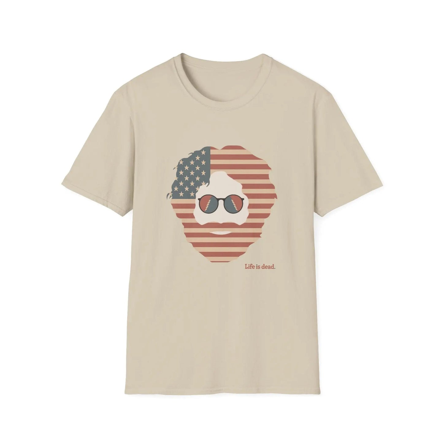 Stars & Stripes Jerry Life is dead.® Grateful Dead T-Shirt