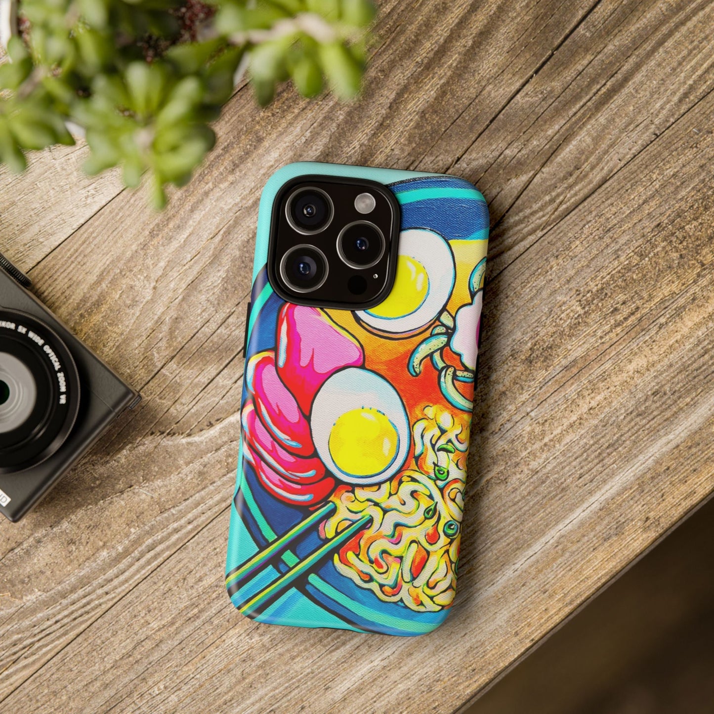 Neon Ramen Tough Phone Case