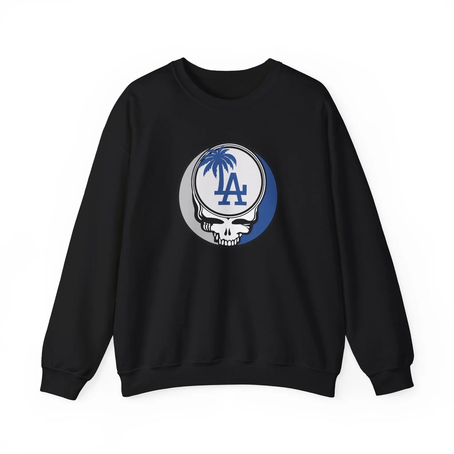 Los Angeles Dodgers Original Stealie Grateful Dead Crewneck Grateful Dead Sweatshirt