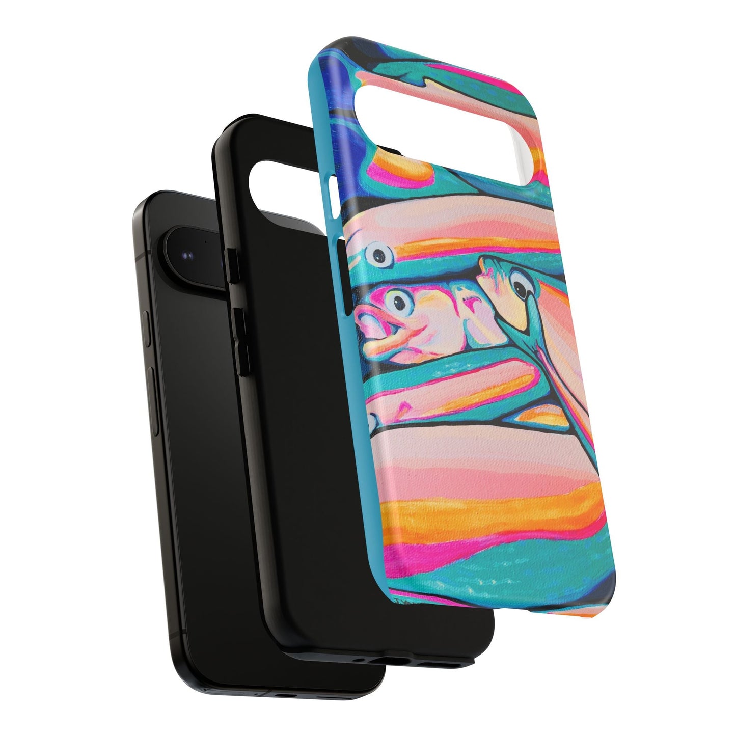 Neon Fish Tough Phone Case