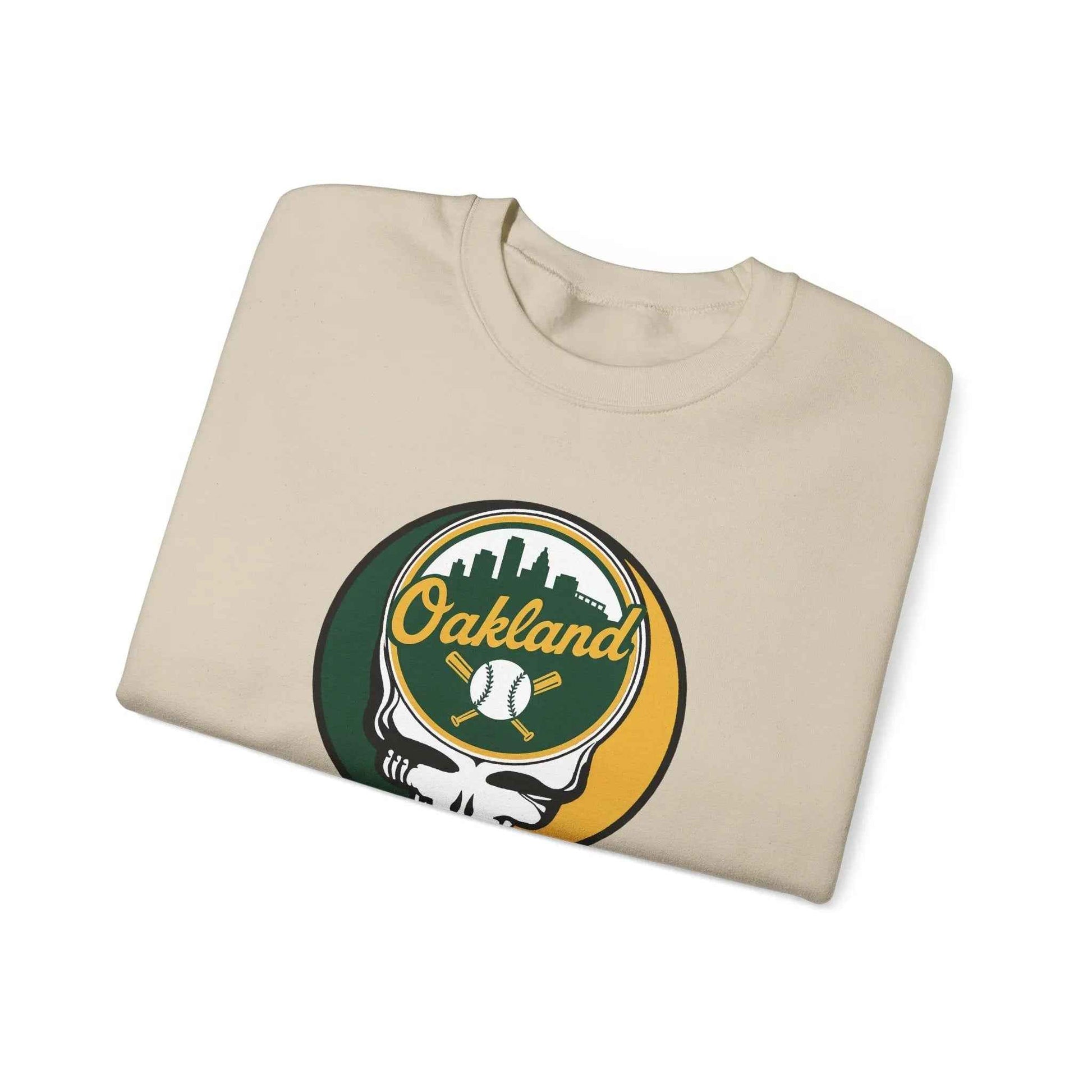 Oakland A's Original Stealie Grateful Dead Crewneck Grateful Dead Sweatshirt