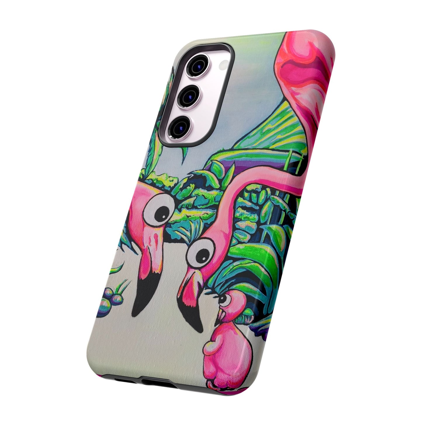 Cyclops Flamingo Family Tough Phone Case