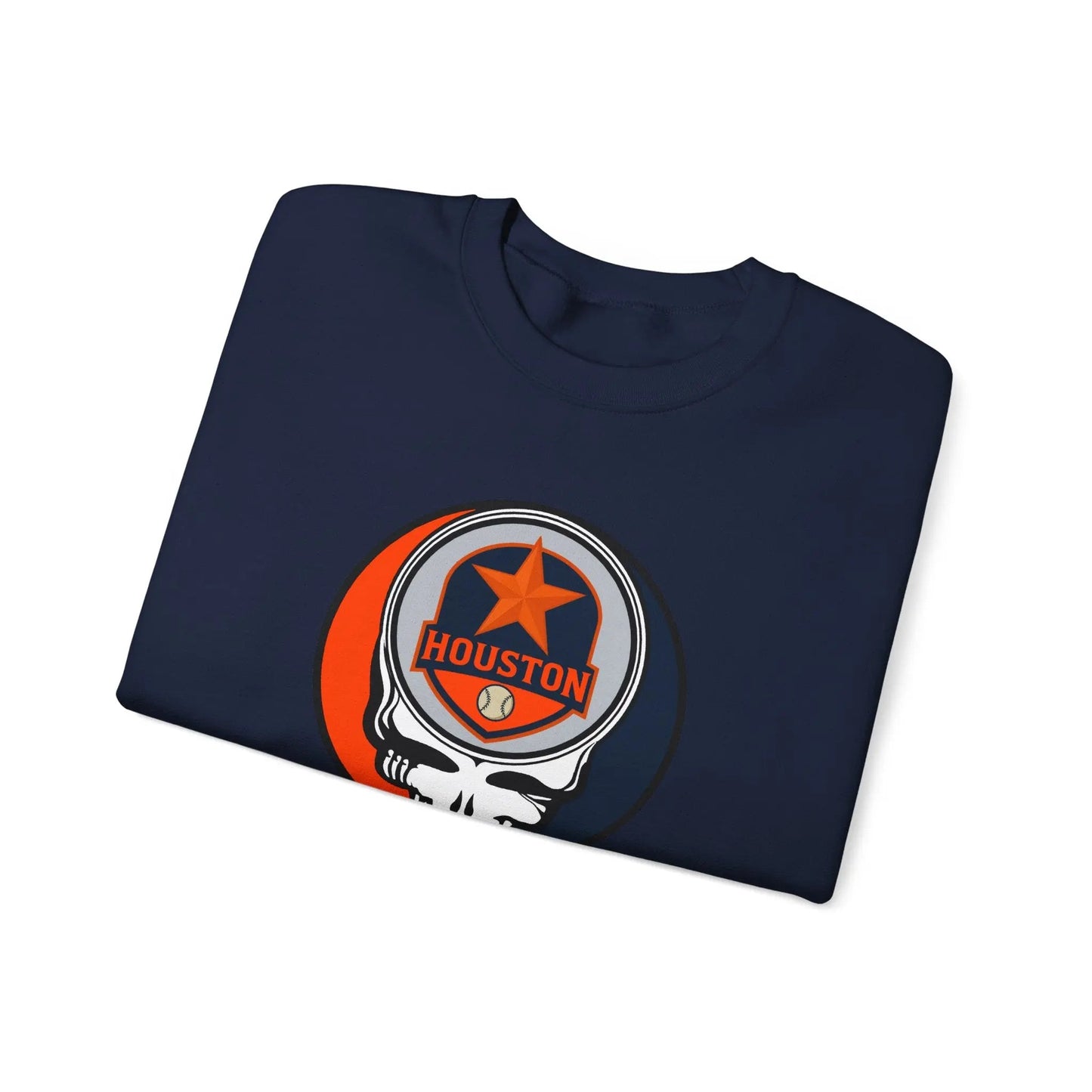 Houston Astros Original Stealie Grateful Dead Crewneck Grateful Dead Sweatshirt