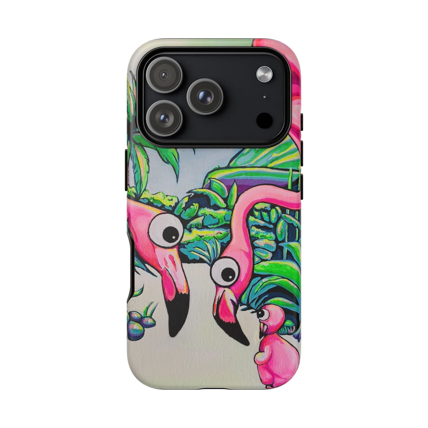 Cyclops Flamingo Family Tough Phone Case