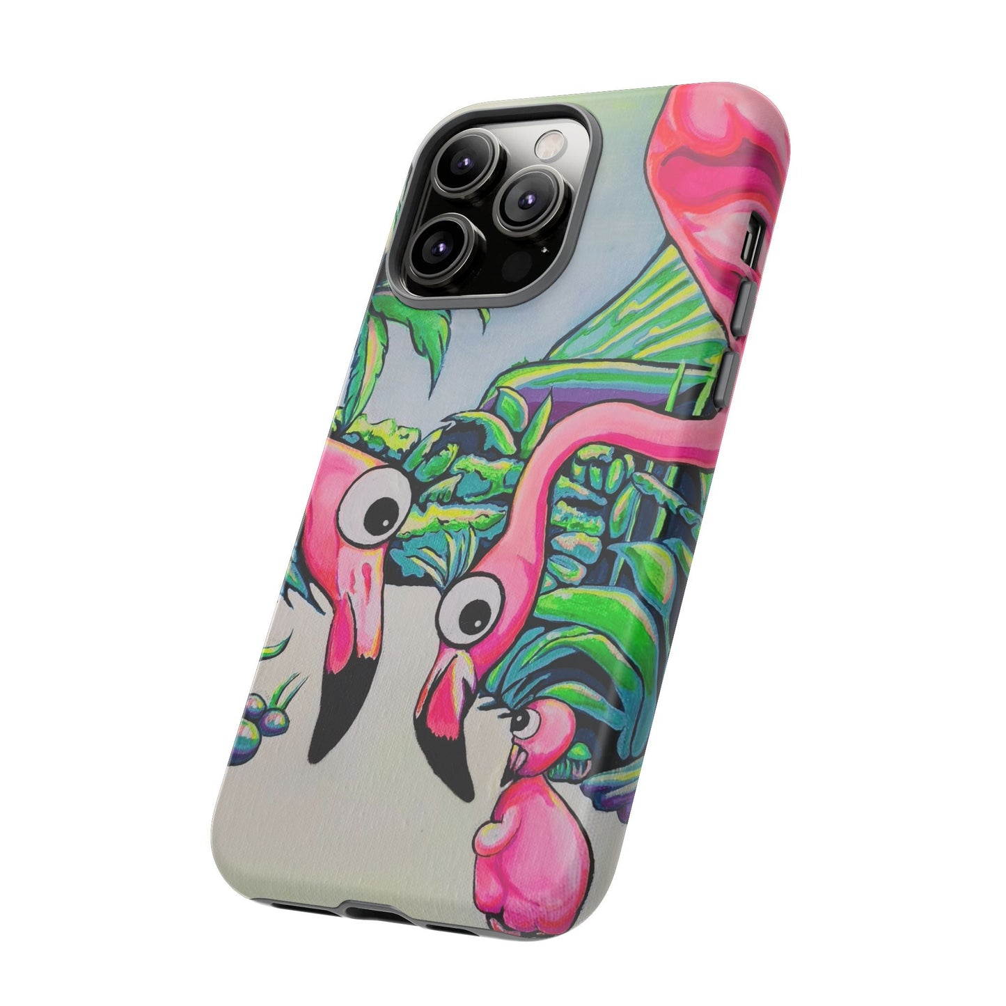 Cyclops Flamingo Family Tough Phone Case