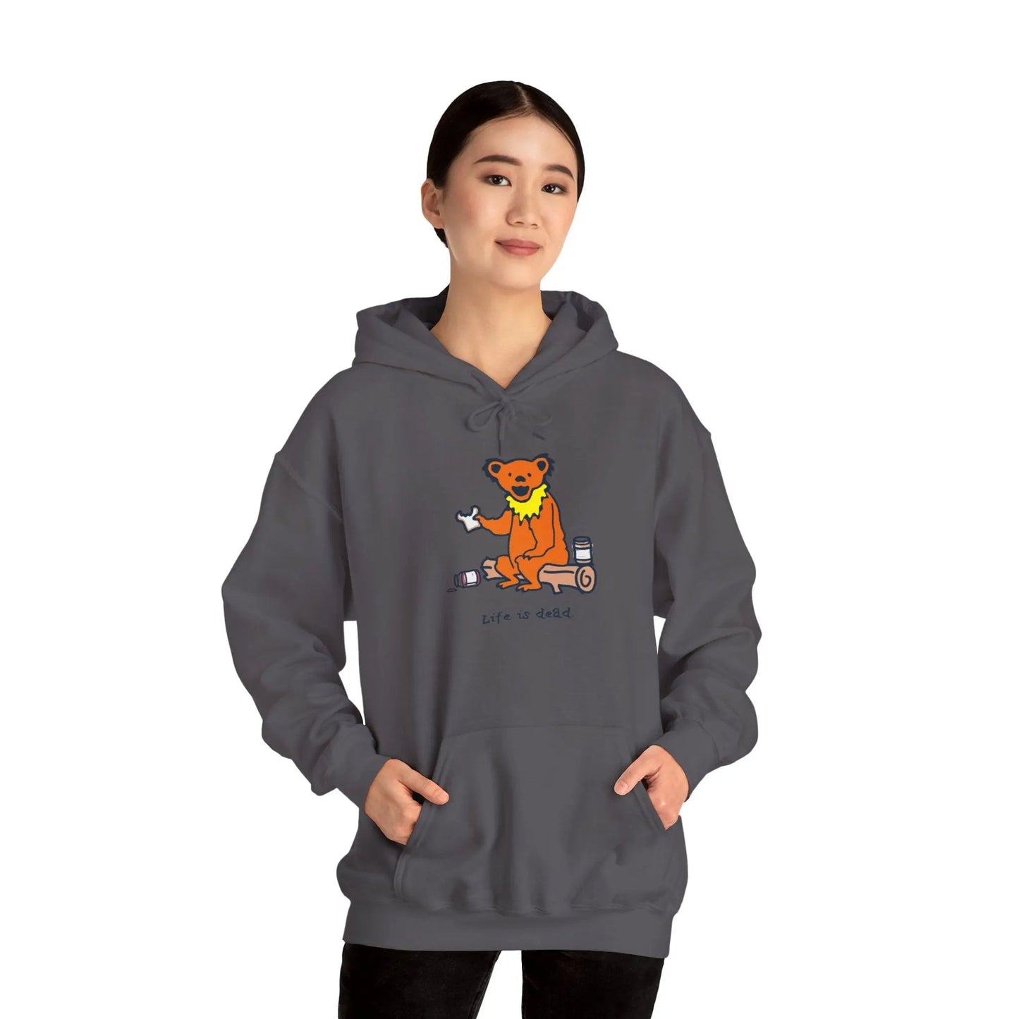 Life is dead.® Snackin' Bear Grateful Dead Hoodie