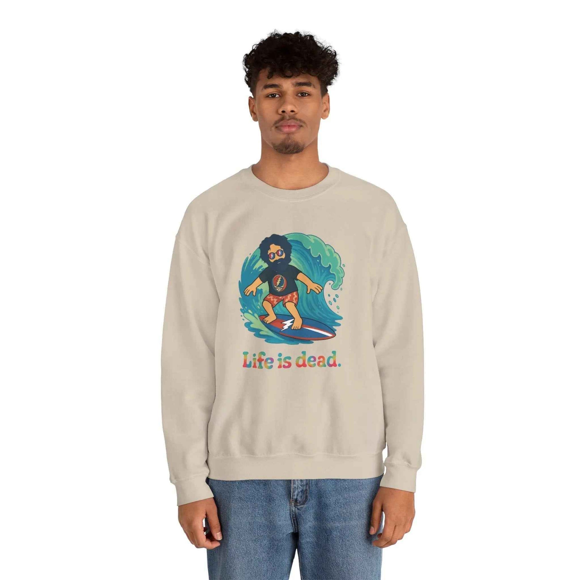 Surfing Jerry Life is dead.® Crewneck