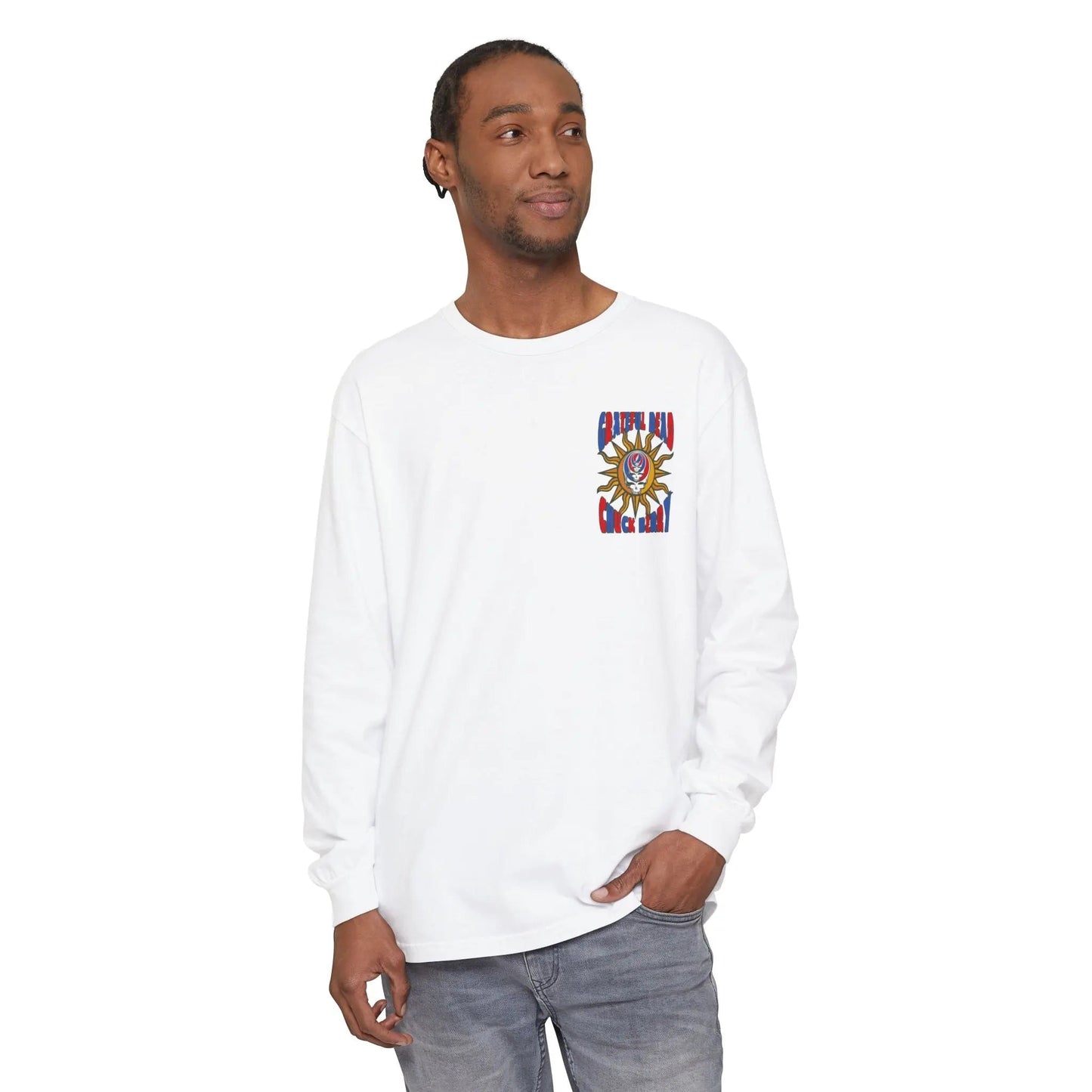 Chuck Berry Grateful Dead Concert Garment-Dyed Long Sleeve T-Shirt