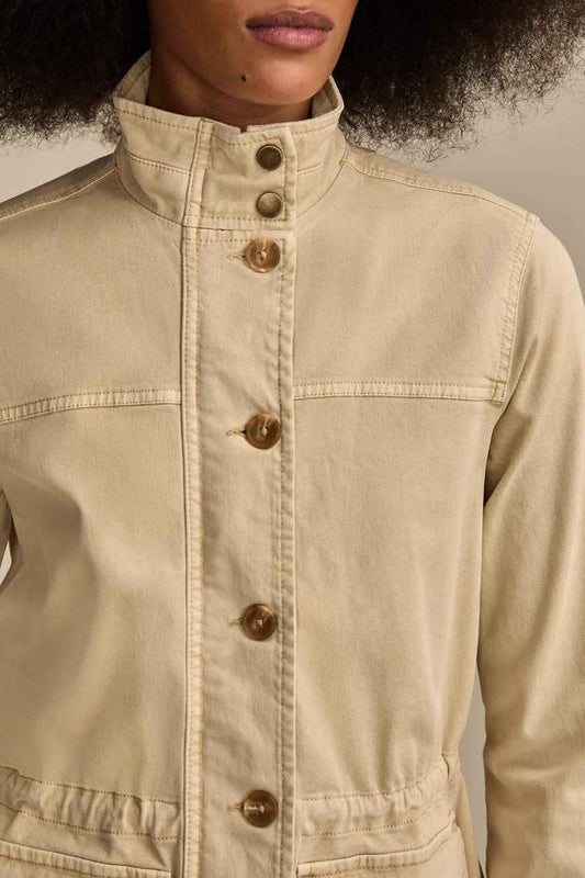 [126737-290] WOMENS LUCKY BRAND UTILITY JACKET - WOOD ASH