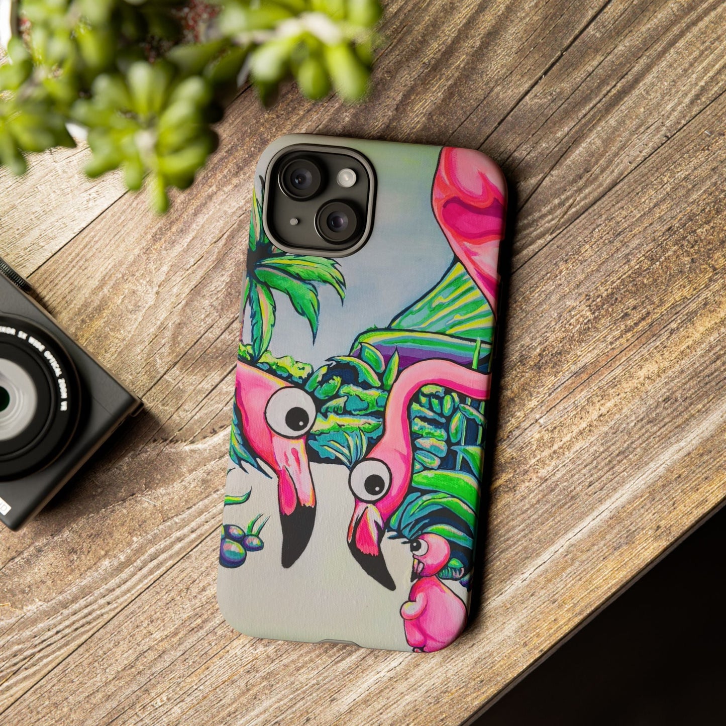 Cyclops Flamingo Family Tough Phone Case