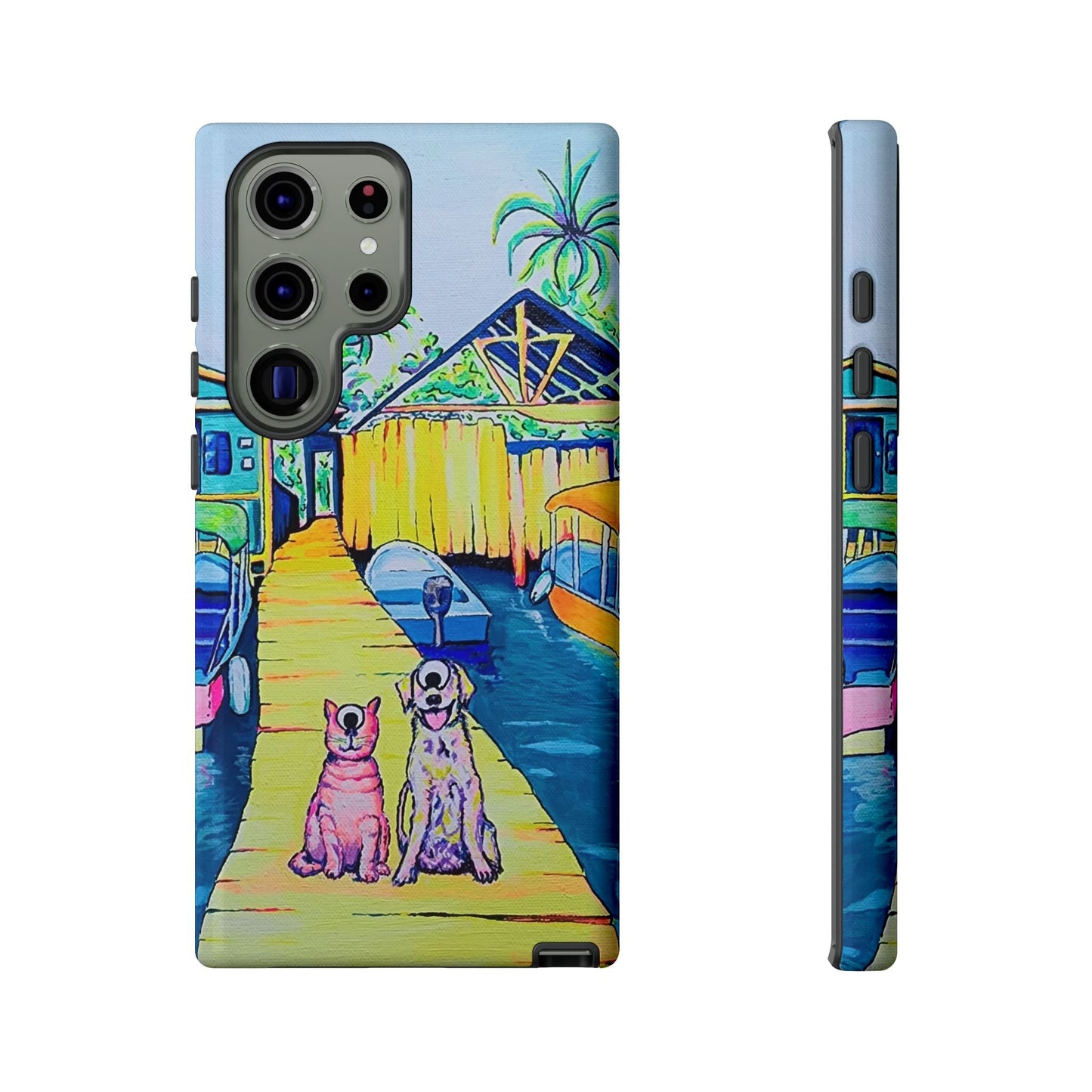 Cyclops Cat and Dog in Bocas Tough Phone Case