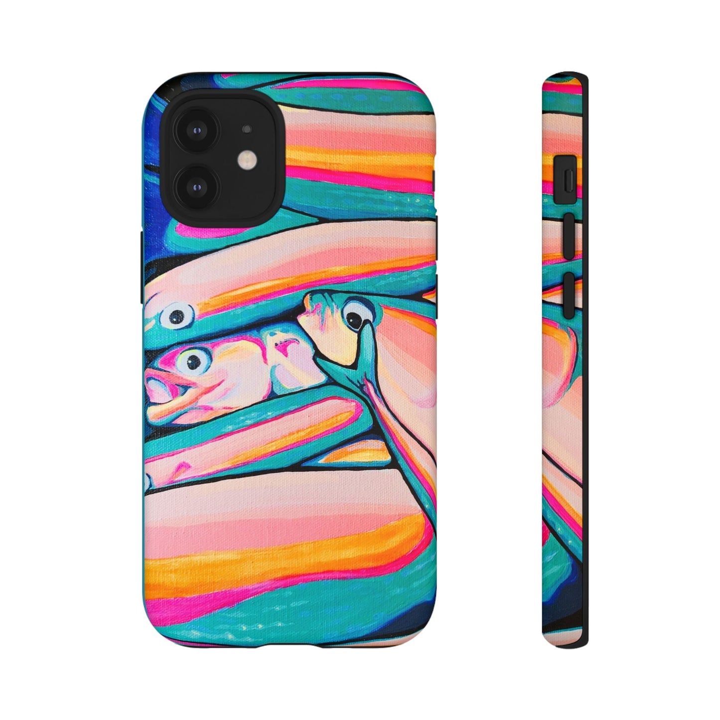 Neon Fish Tough Phone Case