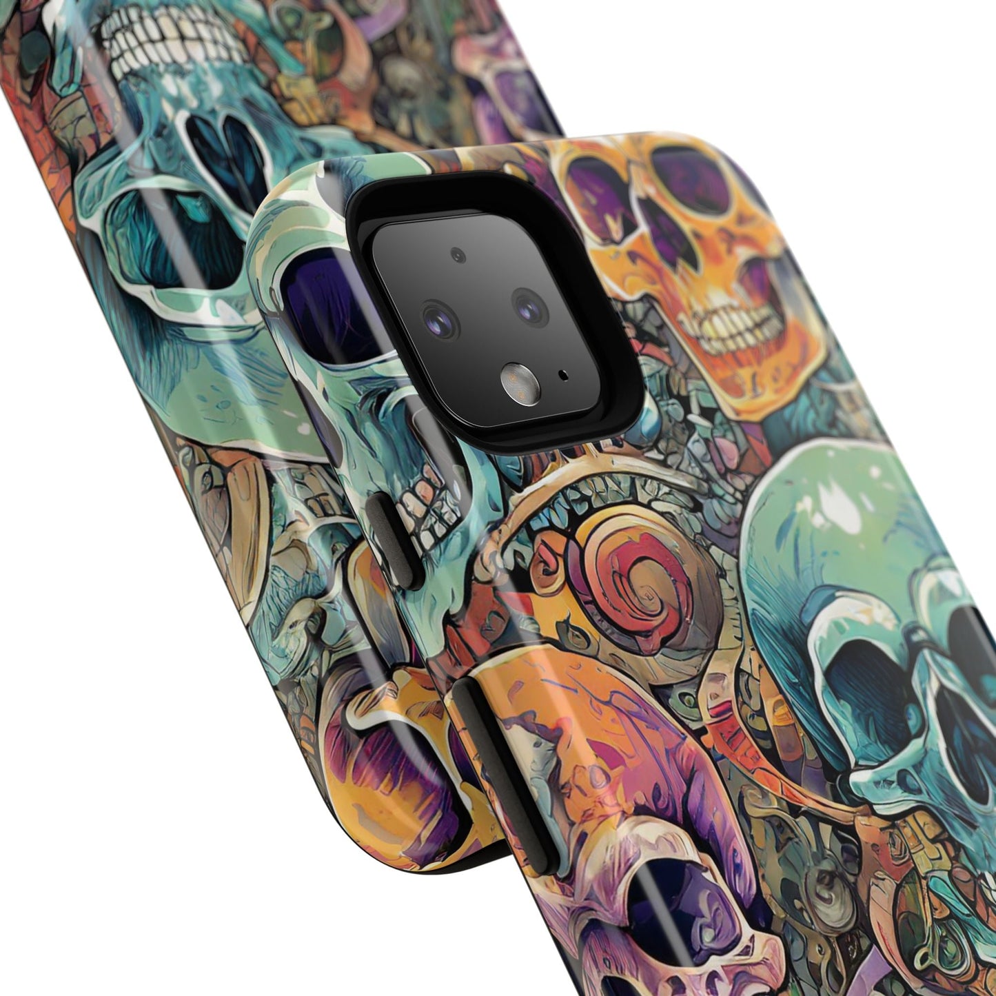 Artistic Skull Collage Tough Phone Case