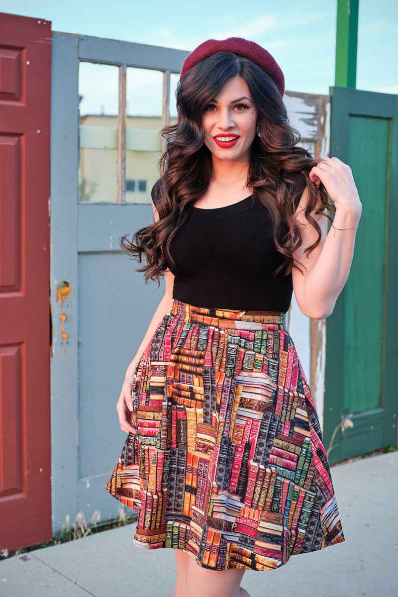 Retro Boat Neck Top in Black