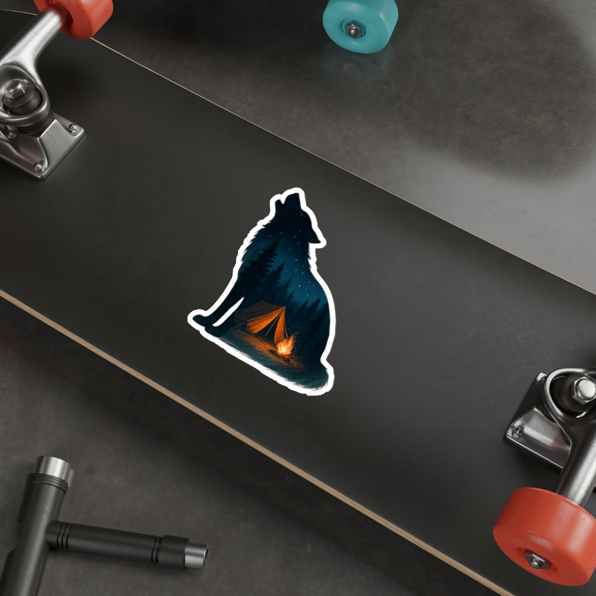 Moonlit Howl Die-Cut Sticker