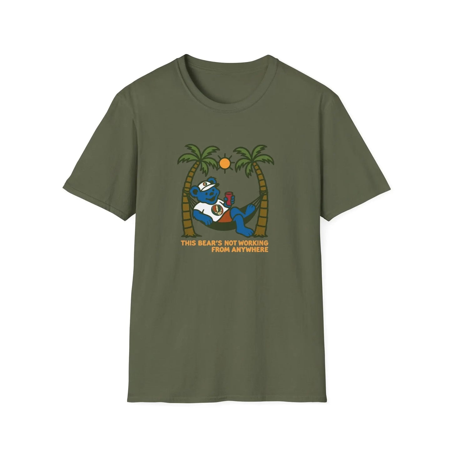 The Bear's Not Working From Anywhere - Life is dead.® Grateful Dead T-Shirt