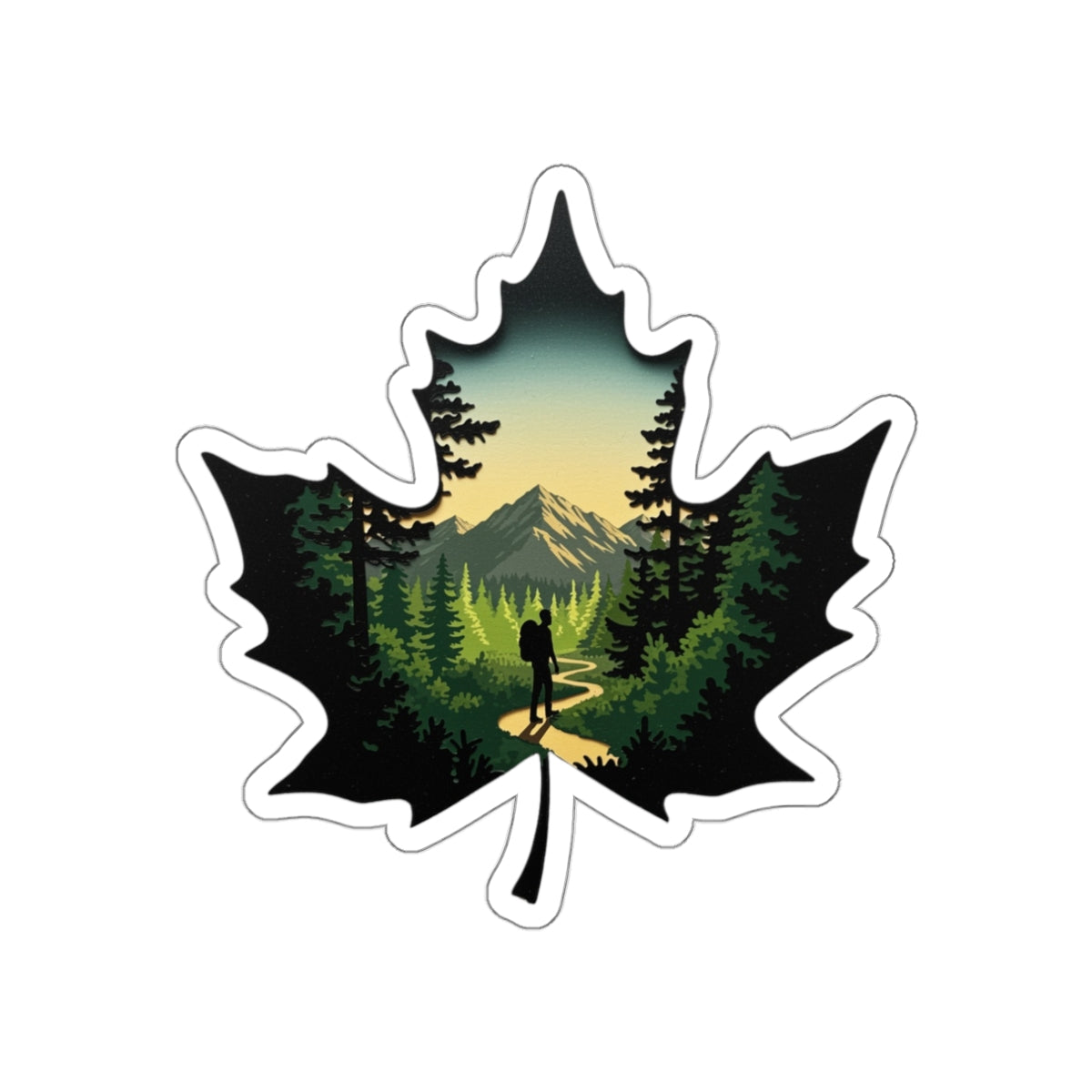 Maple Trail Die-Cut Sticker